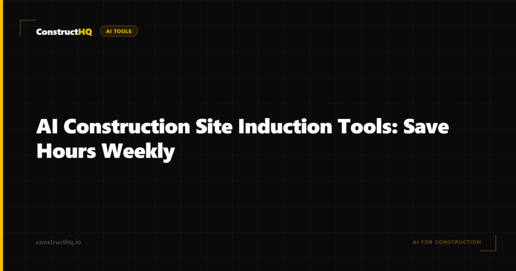 AI Construction Site Induction Tools: Save Hours Weekly