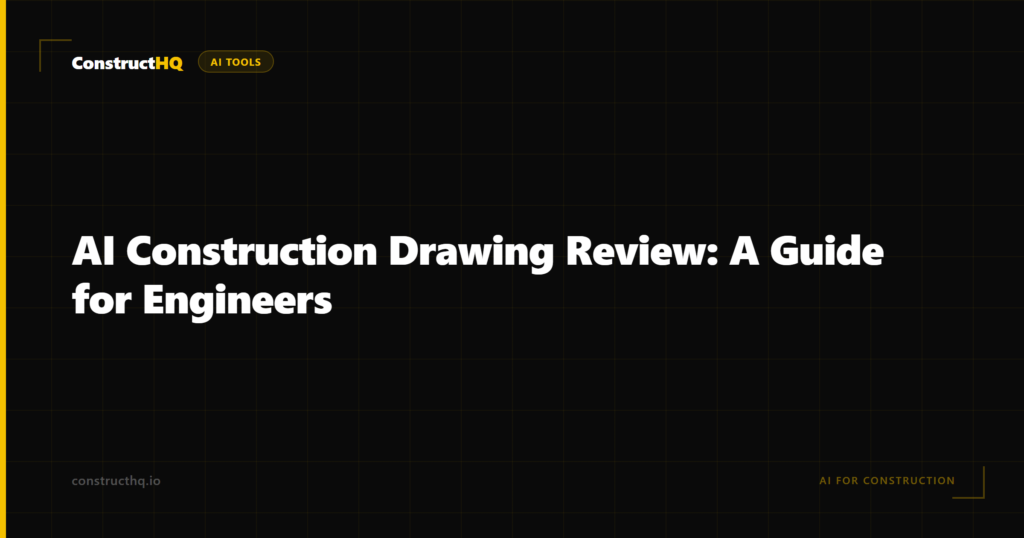 AI Construction Drawing Review: A Guide for Engineers
